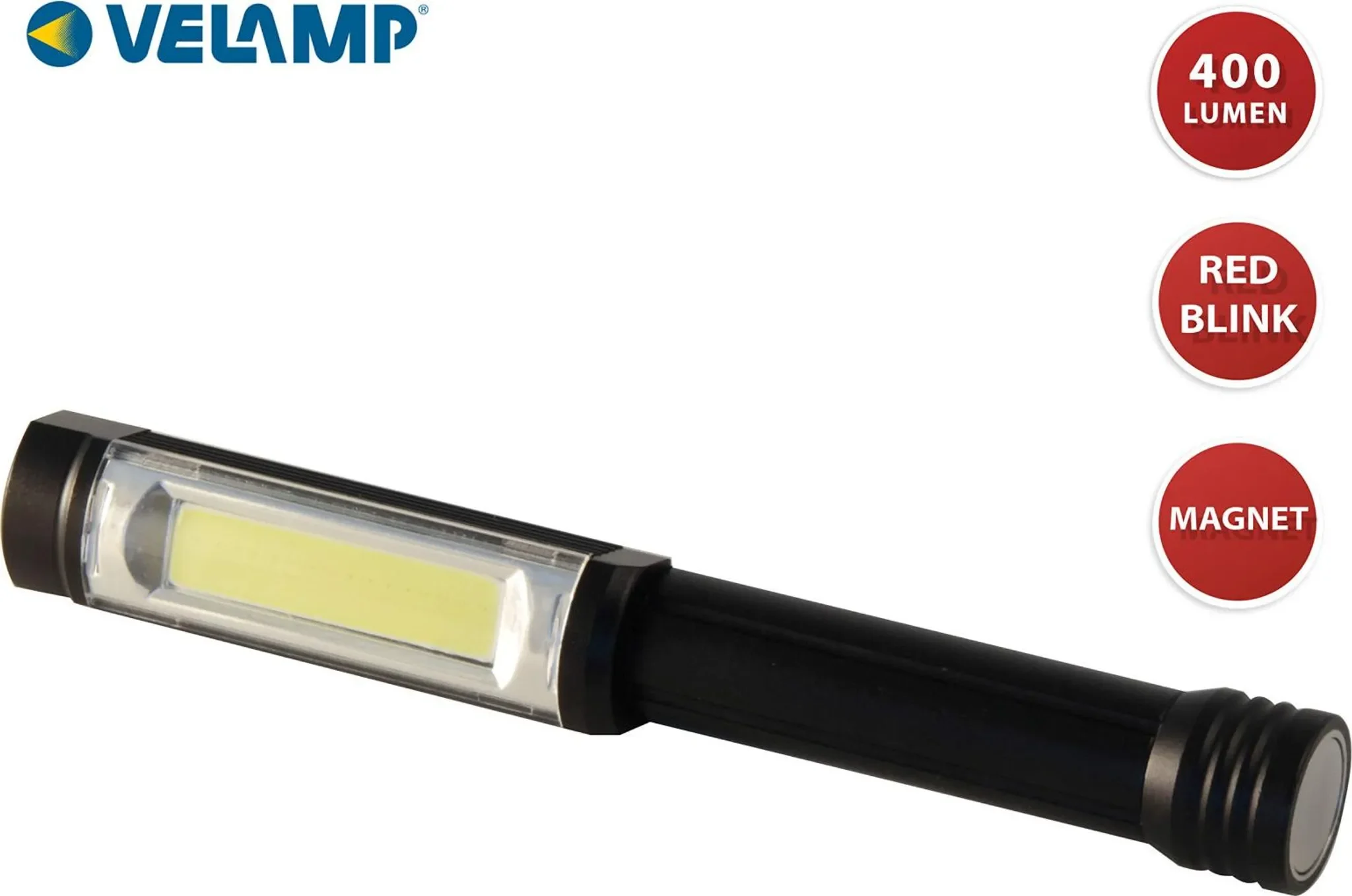 COB LED Taschenlampe Aluminium – 3 W, 400 lm